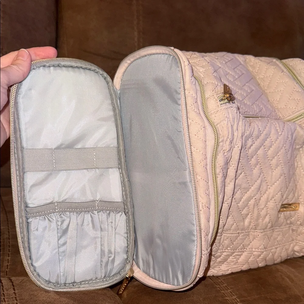 Lizzton Quilted Travel Hanging Cosmetic Organizer